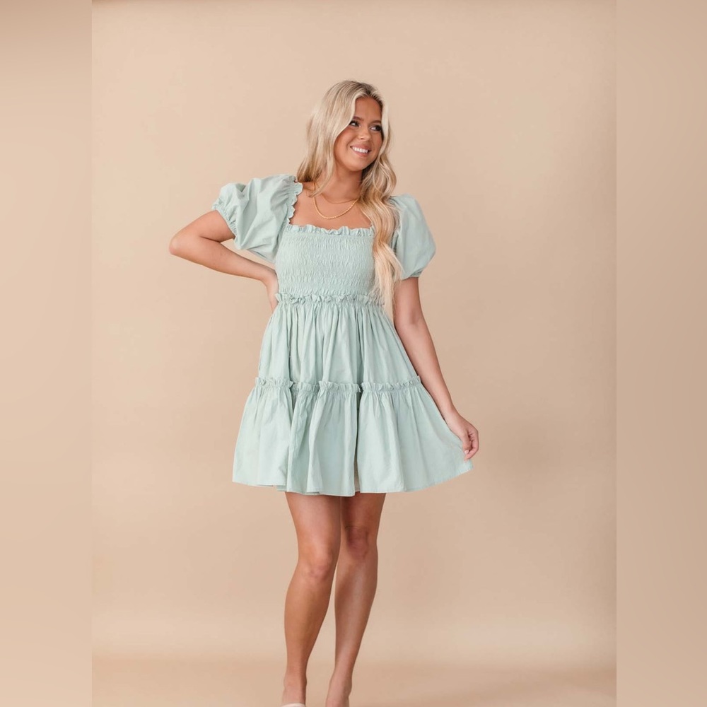 The post brand Reese smocked dress